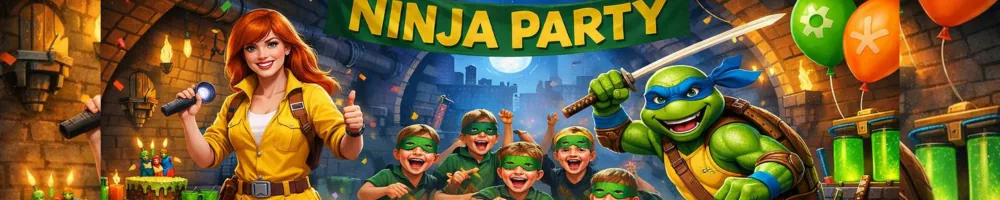 Animator für den Ninja Turtle Party Kindergeburtstag in der Schweiz