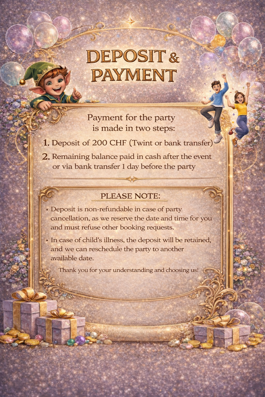 Kids Birthday party in Switzerland
