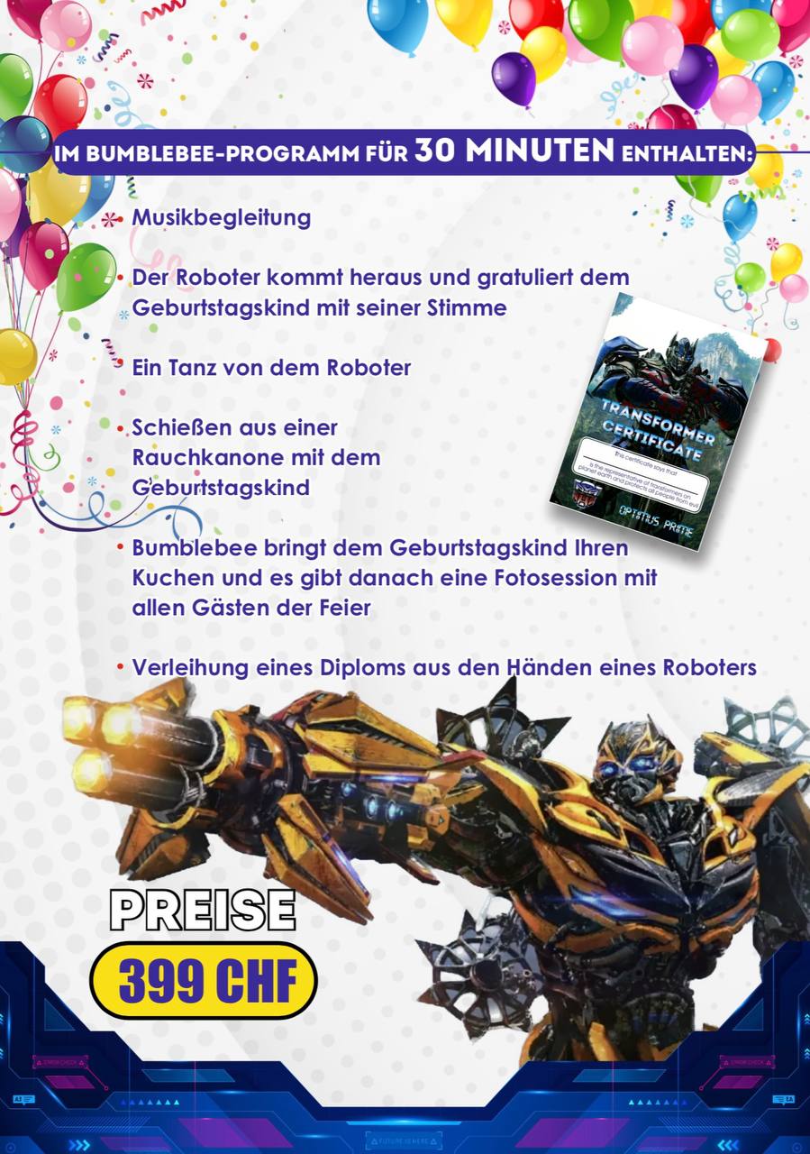 Transformer show Switzerland
