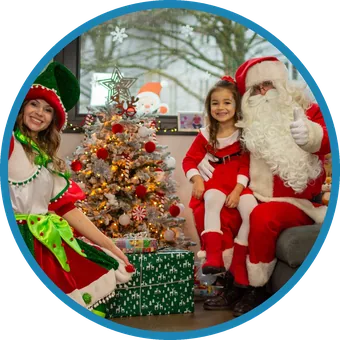 Weihnachtsmann und Elf